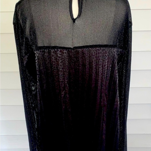 Women’s Elegant Black Sheer long sleeve Women's Dress size 3XL - Picture 6 of 7